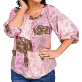Andree By Unit - Colorblock Tie Back Blouse