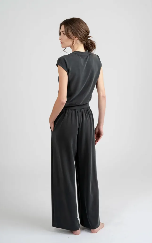 ELLE Grey - Cap Sleeve Lounge Top