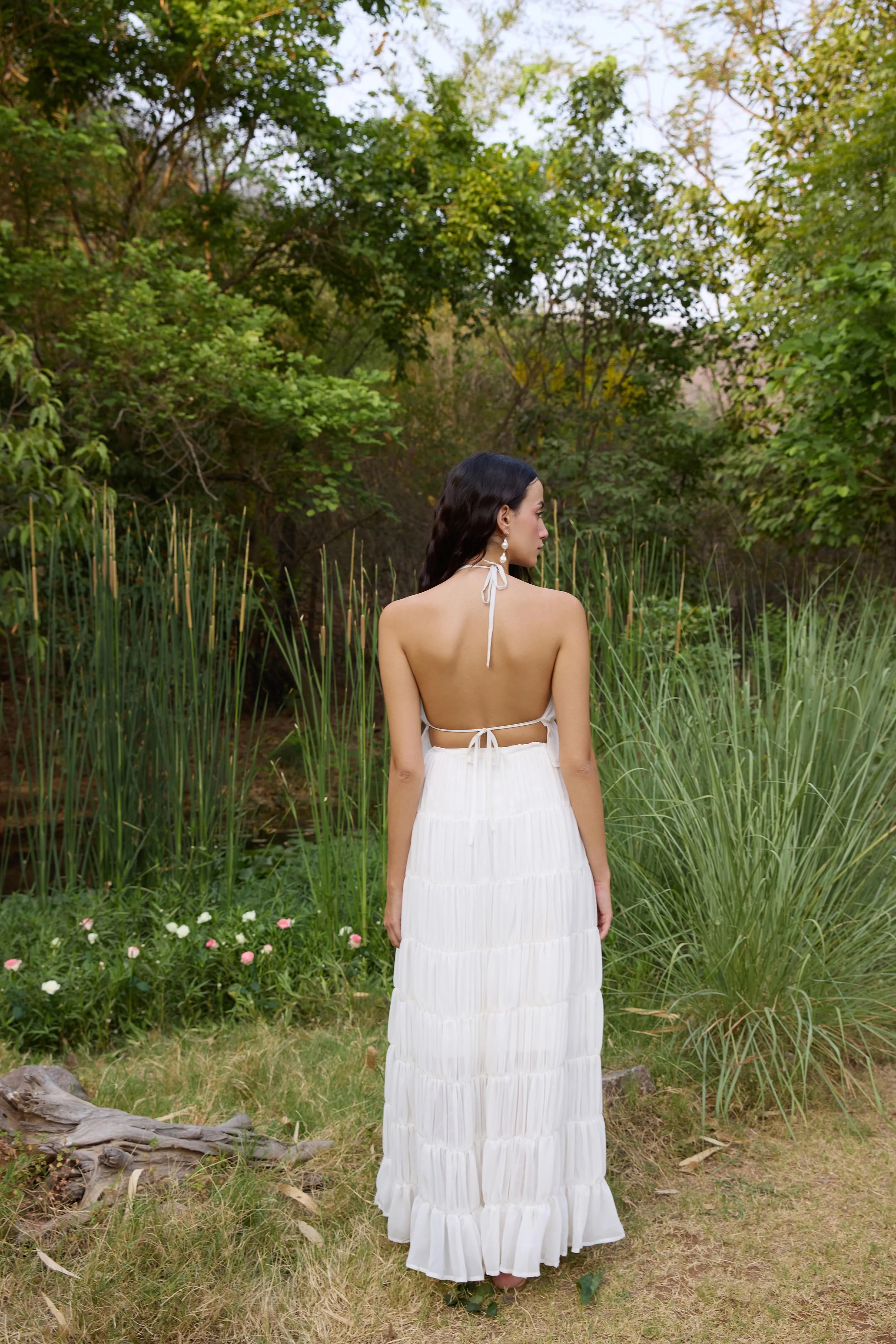 Gathered Halter Neck Top