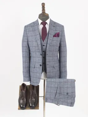 Gustavo Grey Set Blazer Linen Suit