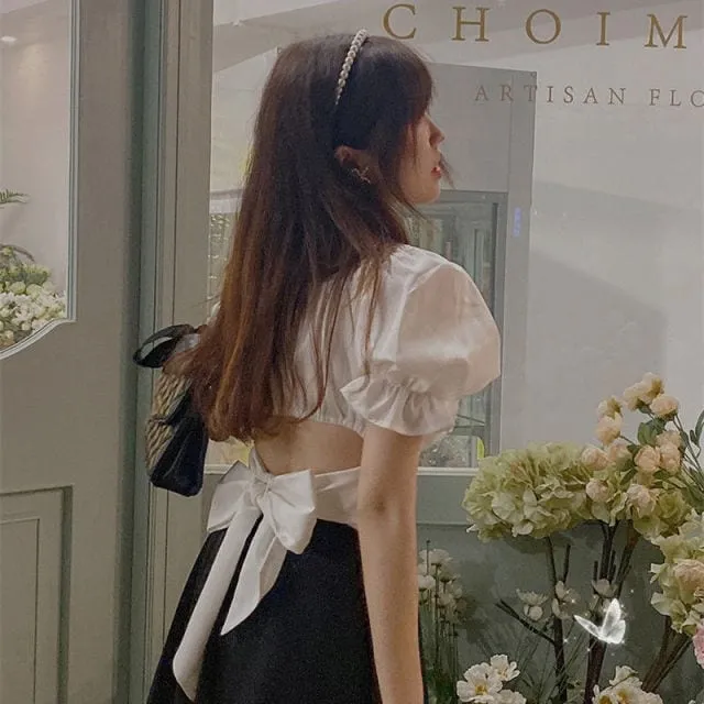 Korean Style Solid Slim Sexy Blouses