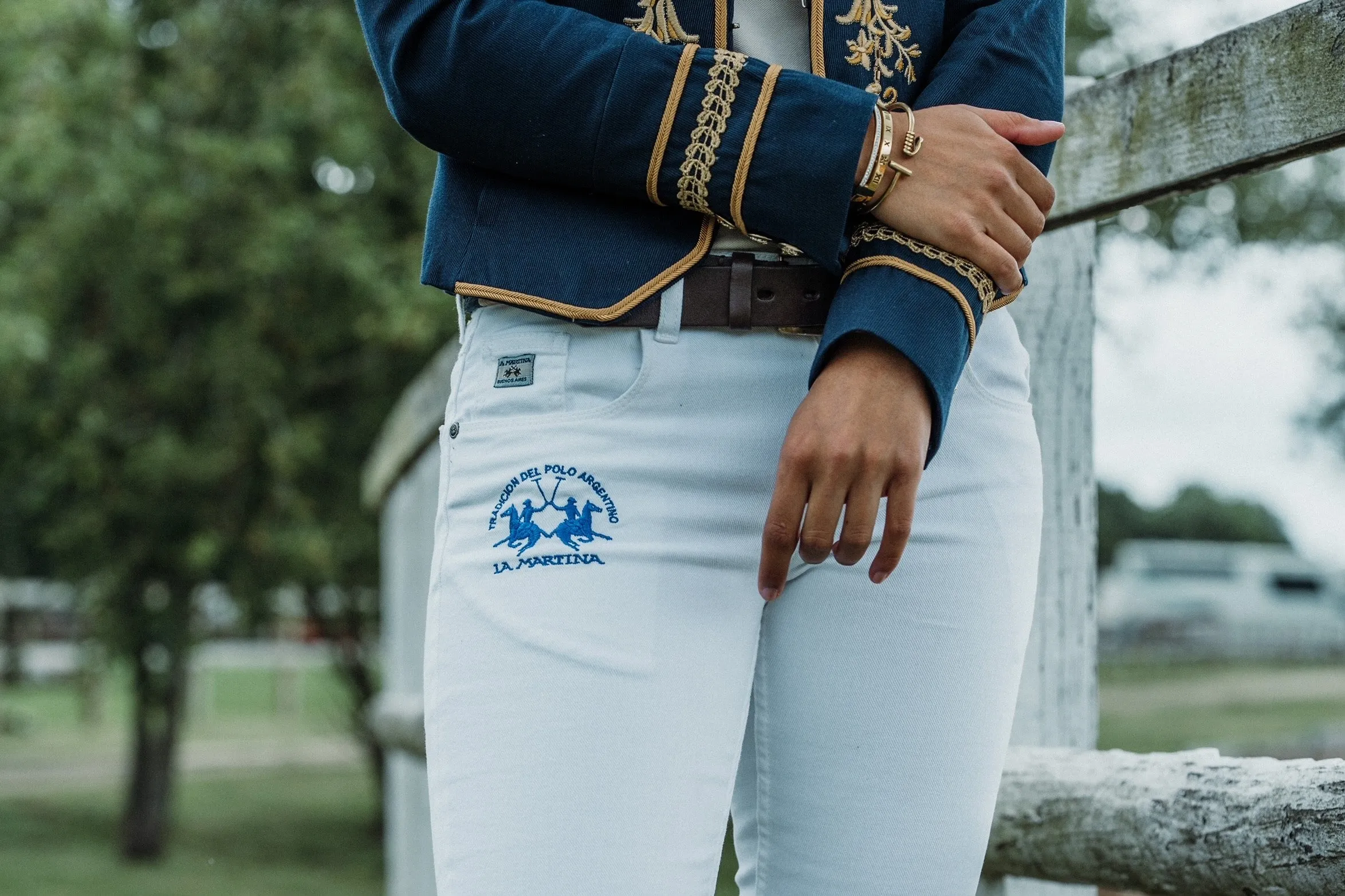 Ladies Classic White Jeans
