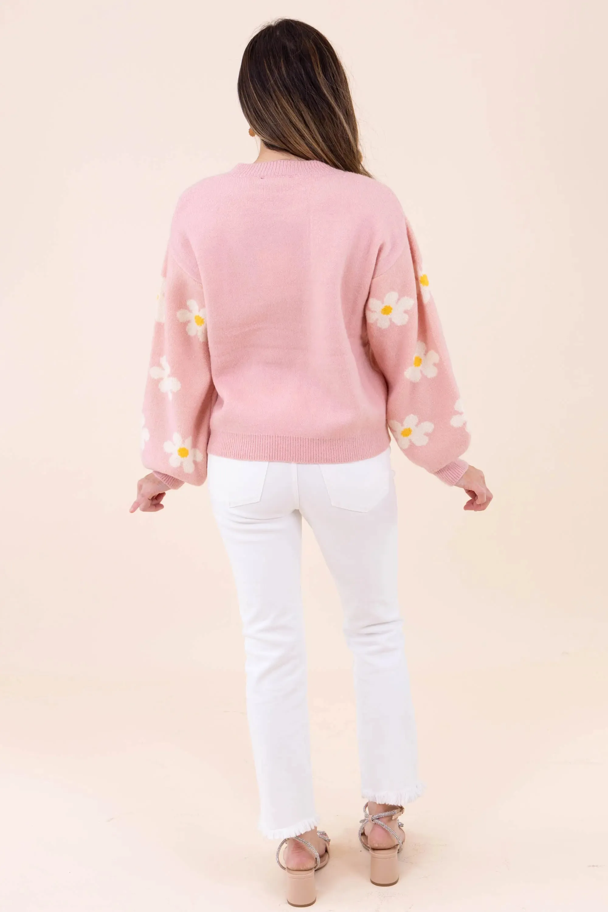 Let's Just Stay Floral Sweater