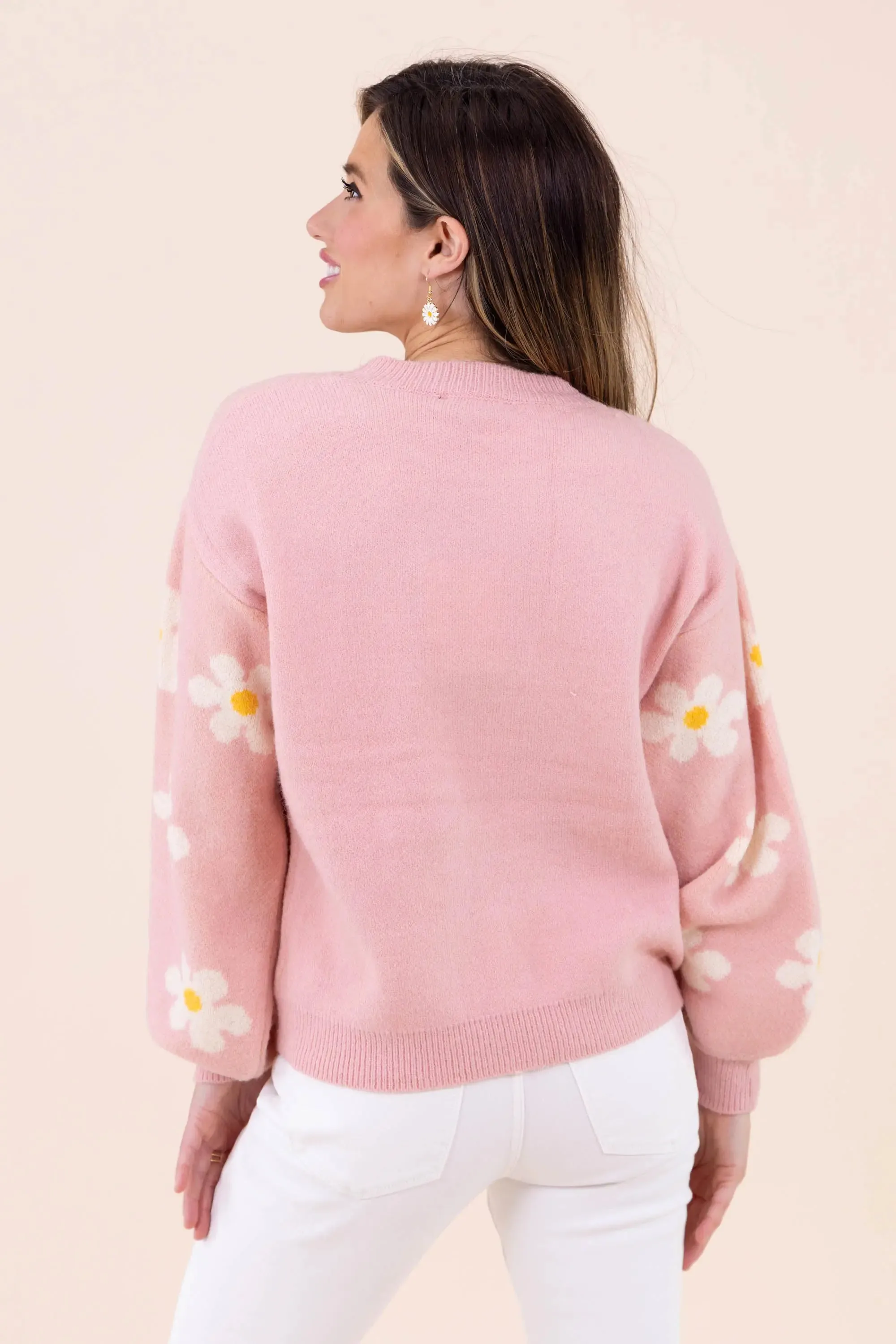 Let's Just Stay Floral Sweater