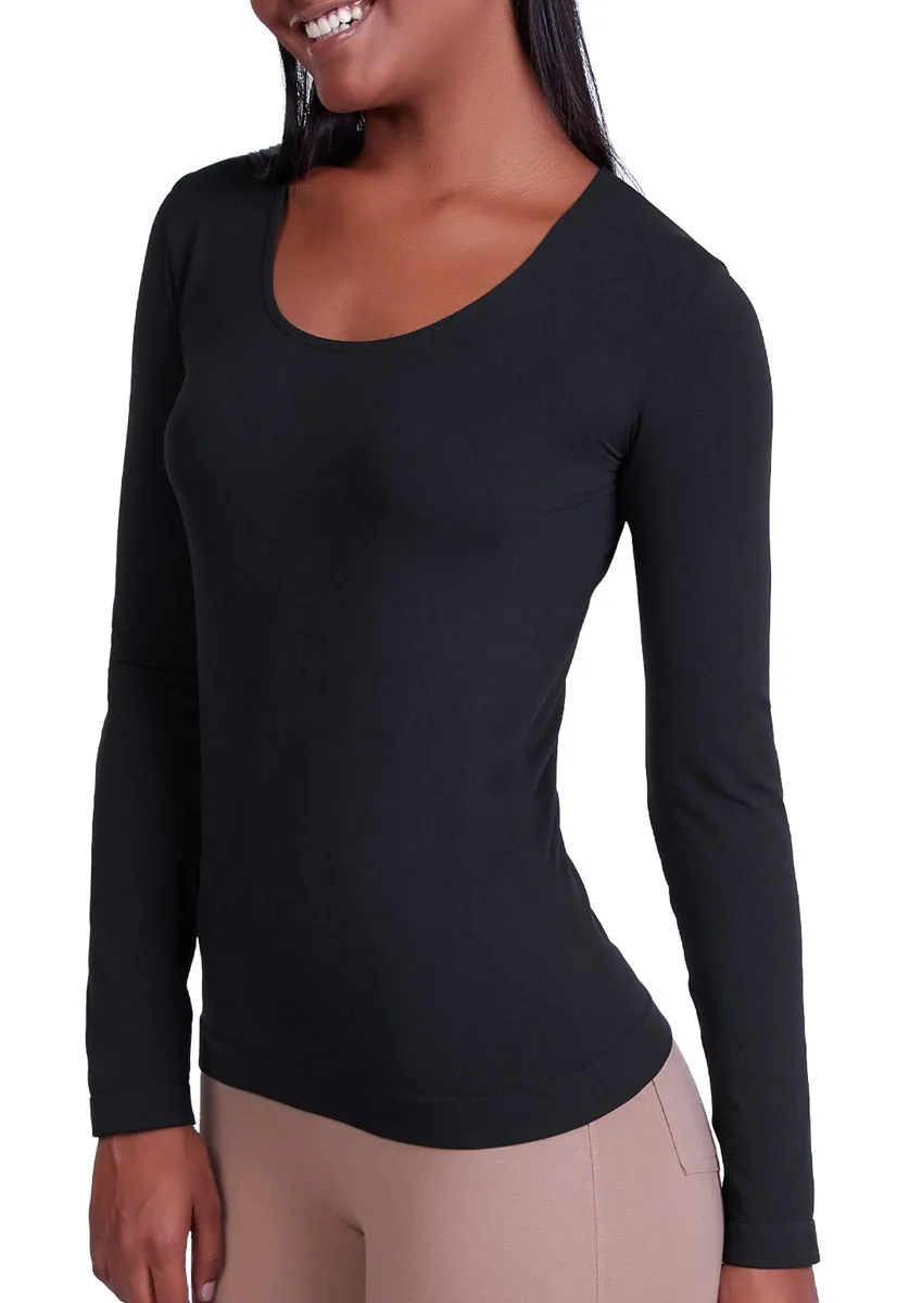 Lupo Seamless Long Sleeved T Shirt Crew Neck