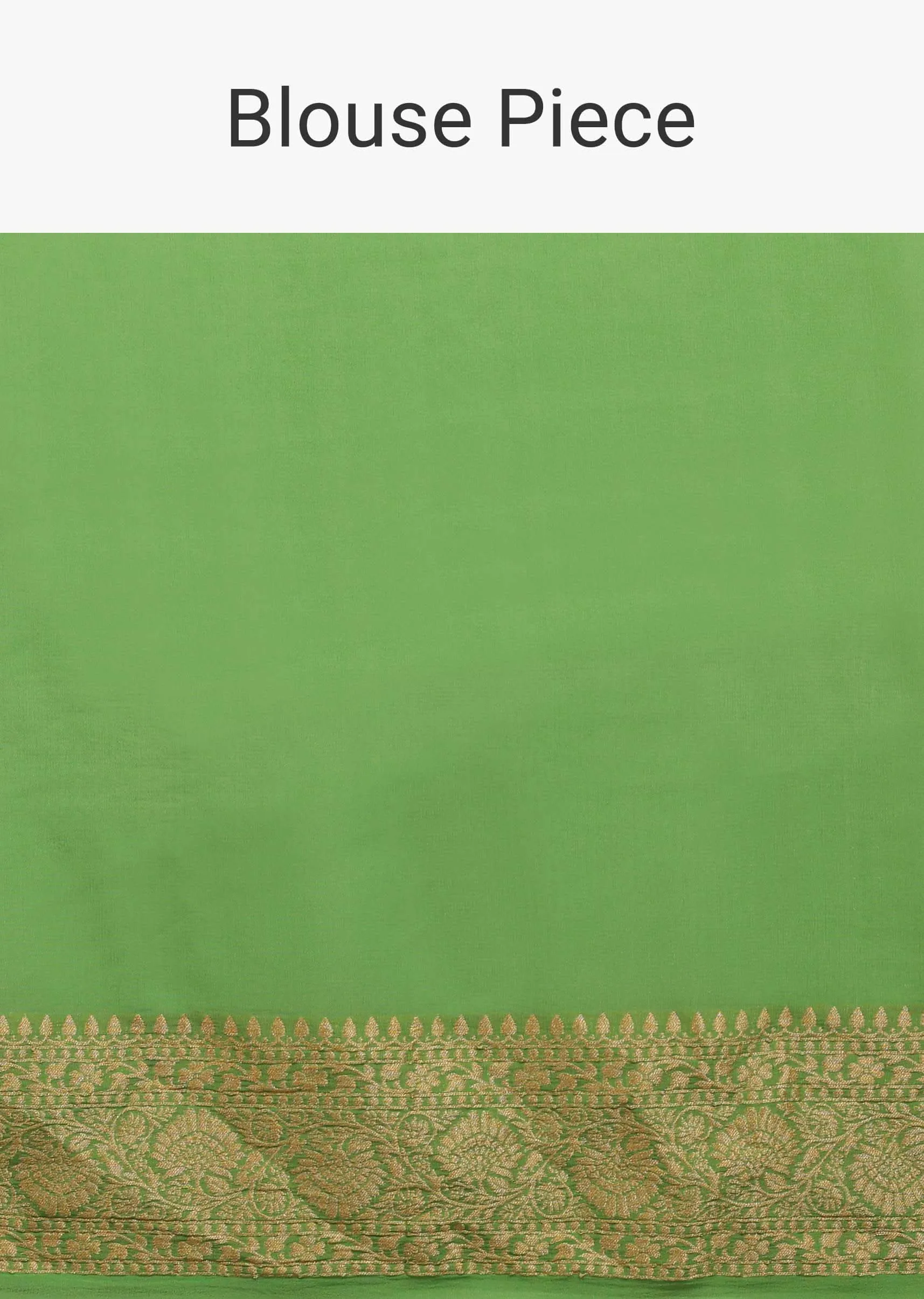 Mint Green Saree With Jaal Work On The Border And Pallu