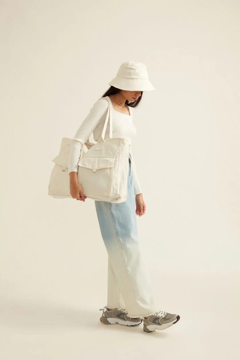 Off-White Denim Tote Bag