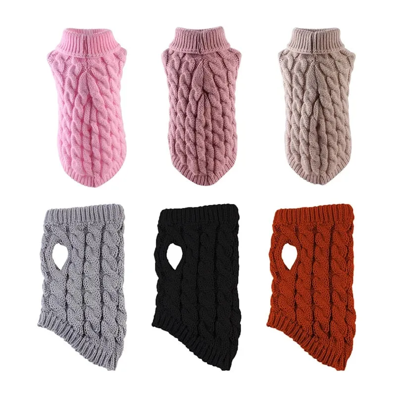 Pet's Warm Knitted Sweater