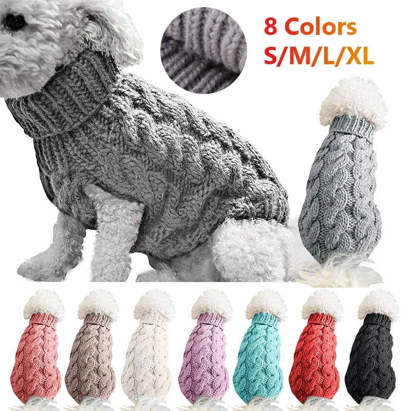 Pet's Warm Knitted Sweater
