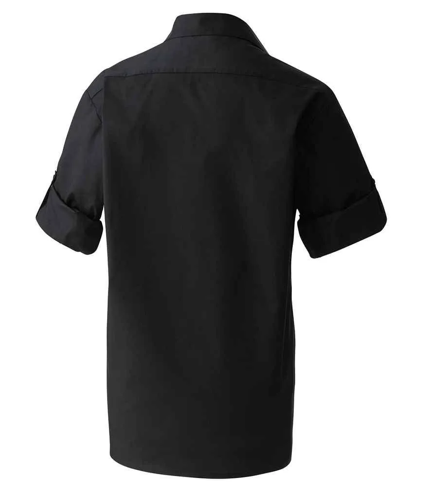 Premier Roll Sleeve Poplin Shirt