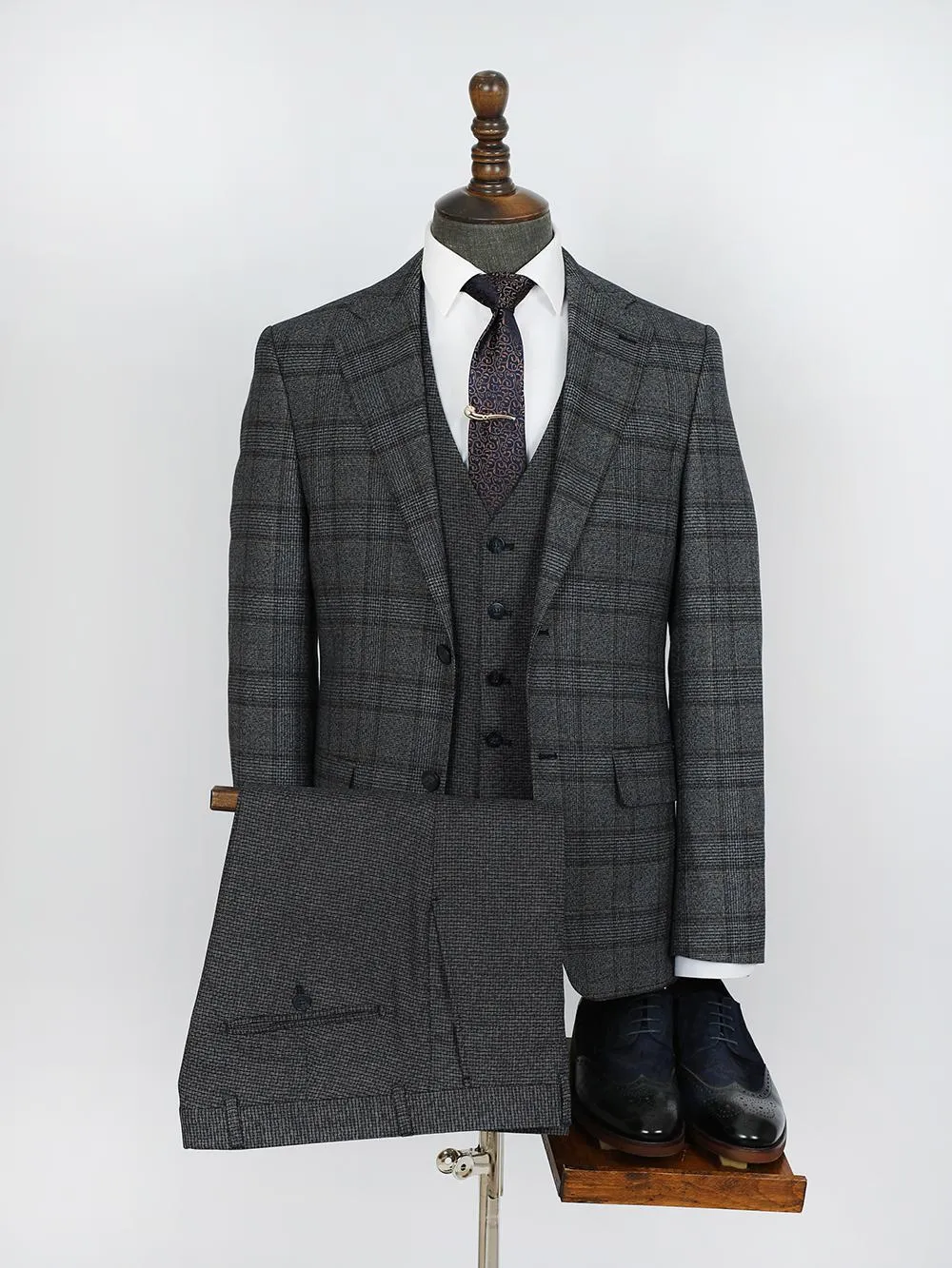 Ronan Grey Set Blazer Linen Suit