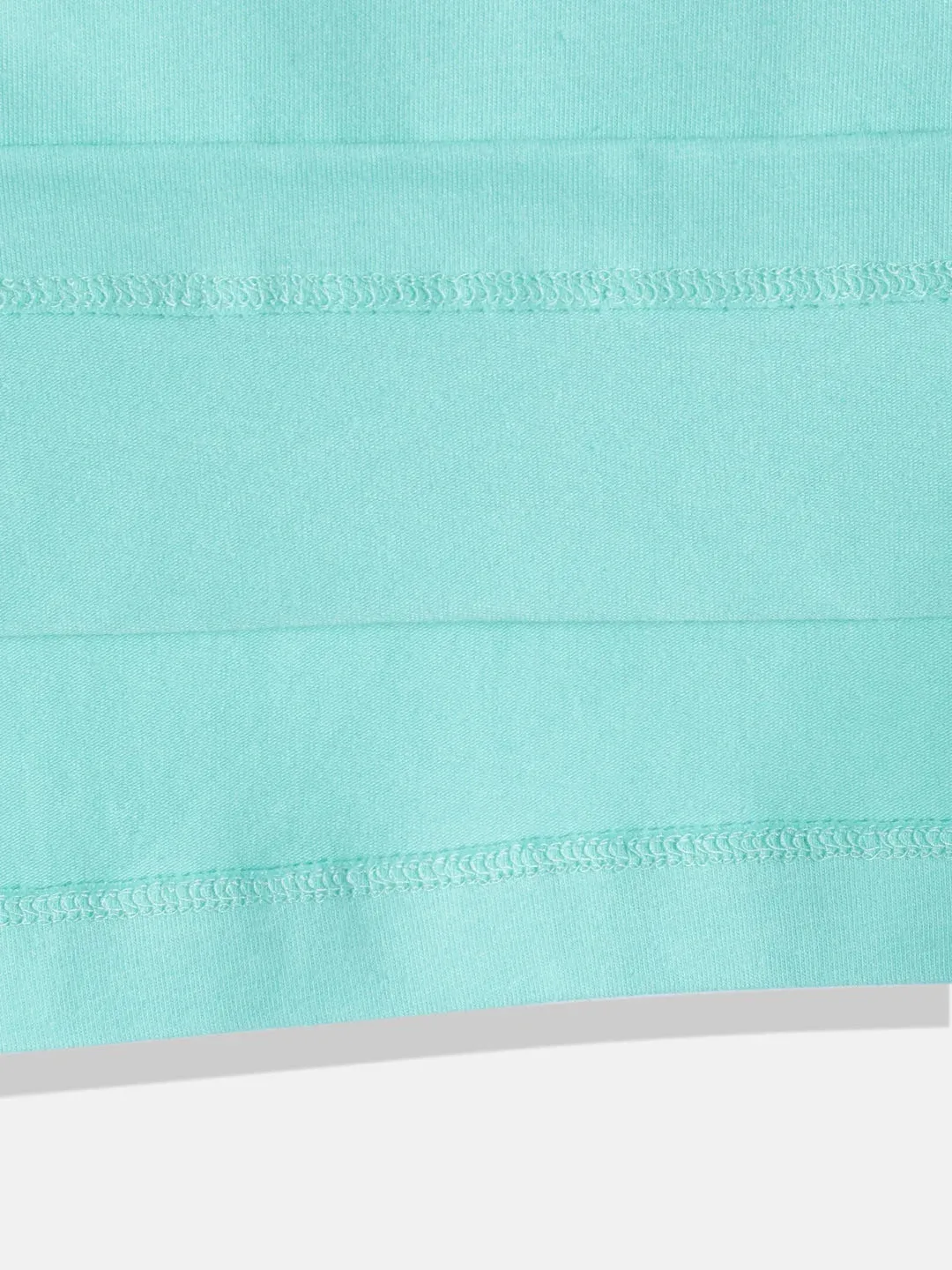 Sea Green Animal Tie Cotton Half Sleeves Tshirt