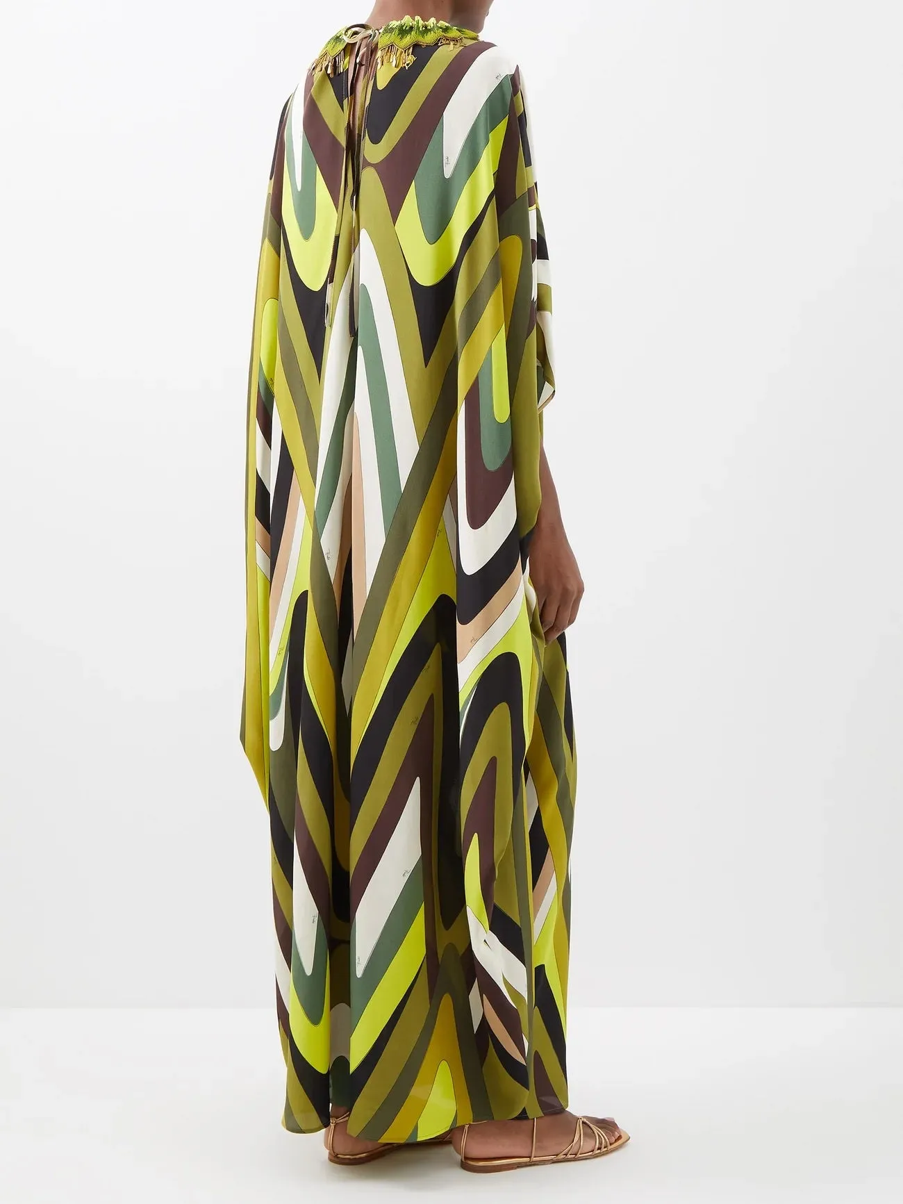 Silk Crepe Kaftan – Soft, Lightweight & Casual Wear Caftan For Women's
