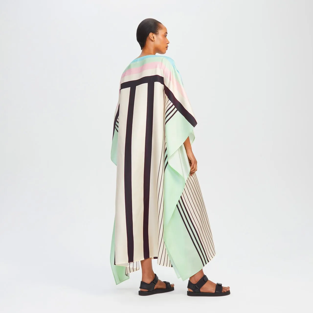 Soft Satin Silk Kaftan, Casual Wear Caftan For Women's