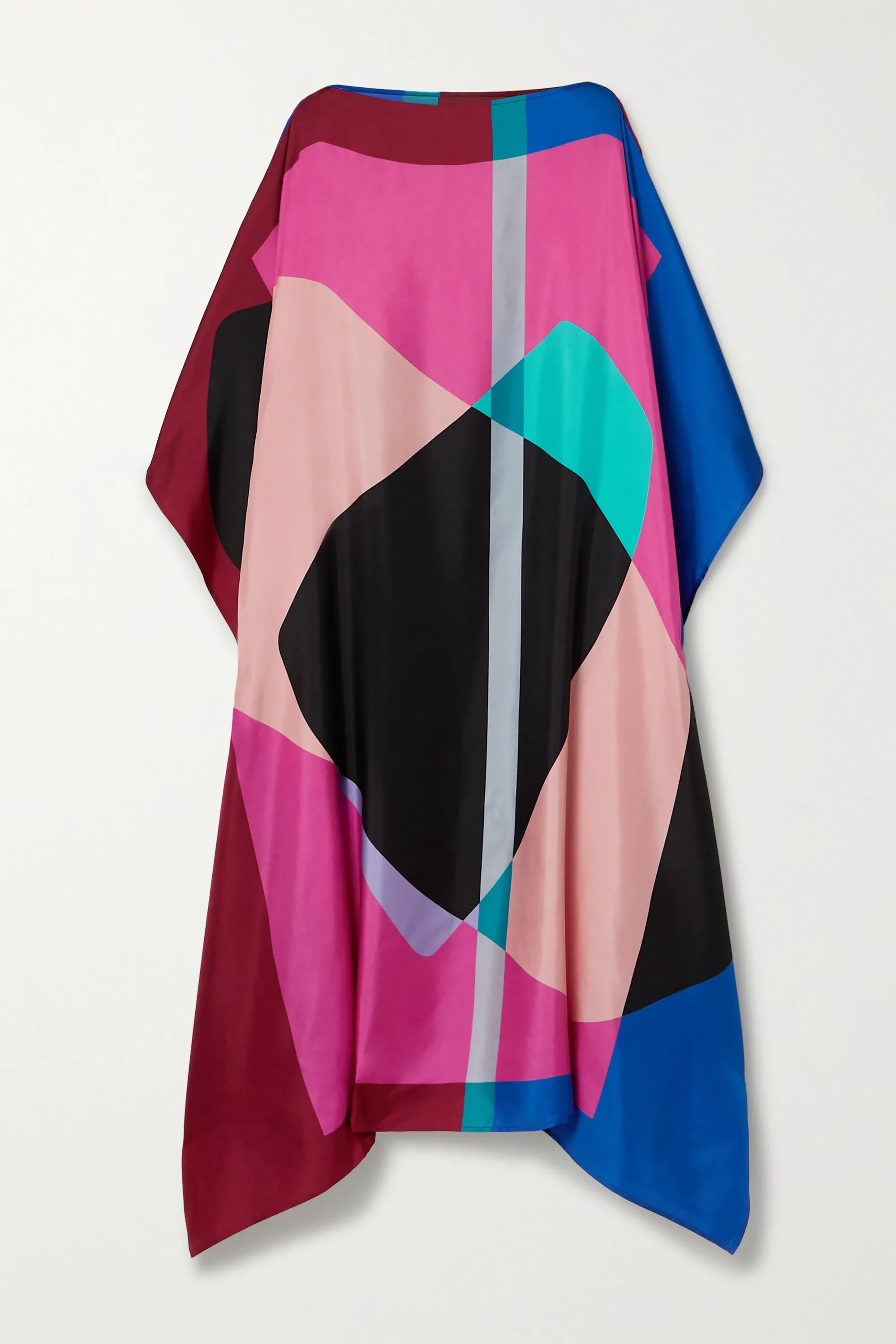 Soft Silk Crepe Kaftan, Casual Wear Caftan For Women's