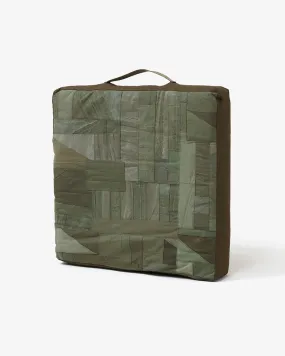 SQUARE CUSHION M UPCYCLED PATCHWORK COTTON