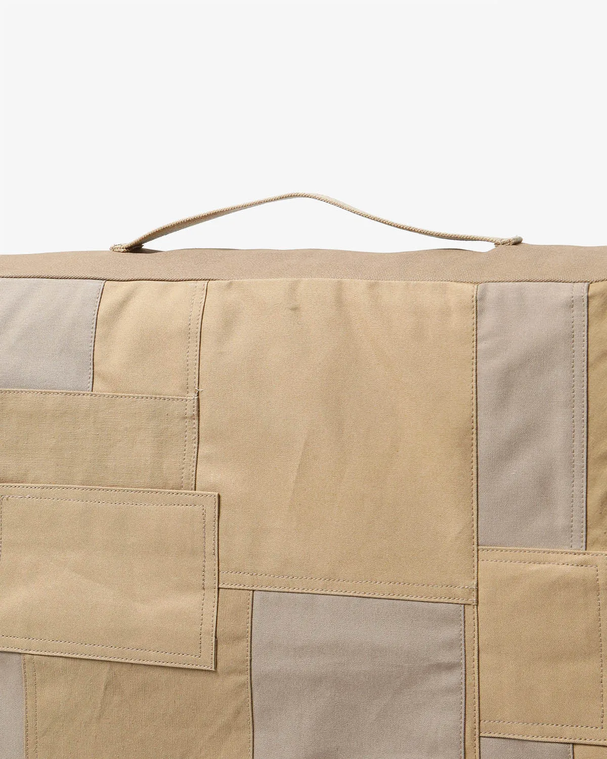 SQUARE CUSHION M UPCYCLED PATCHWORK COTTON
