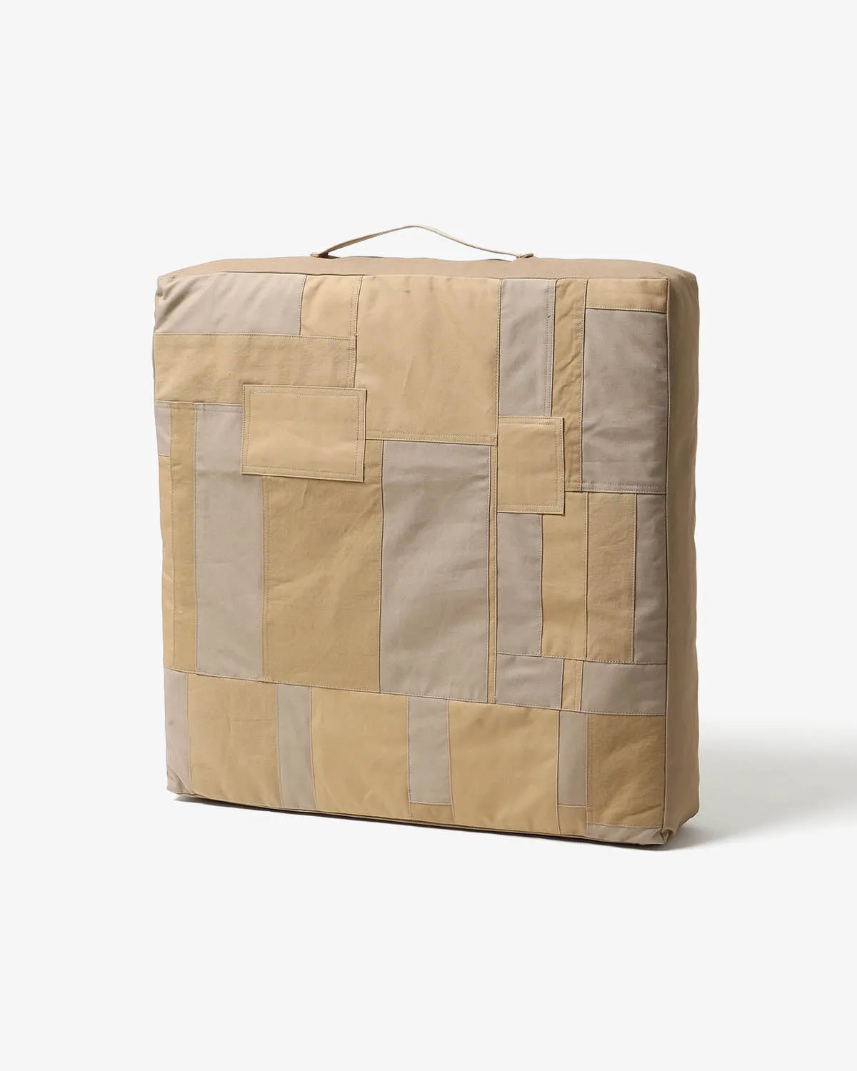 SQUARE CUSHION M UPCYCLED PATCHWORK COTTON