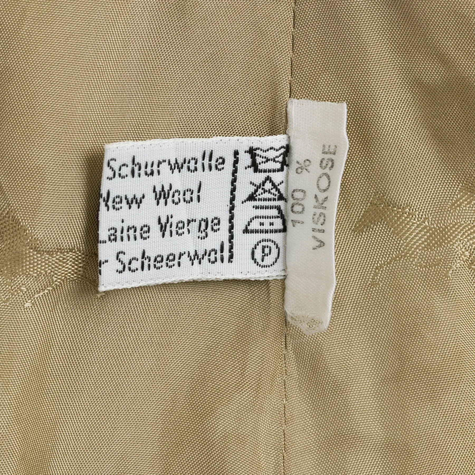 Twill Weave Box Pleat A-Line Skirt