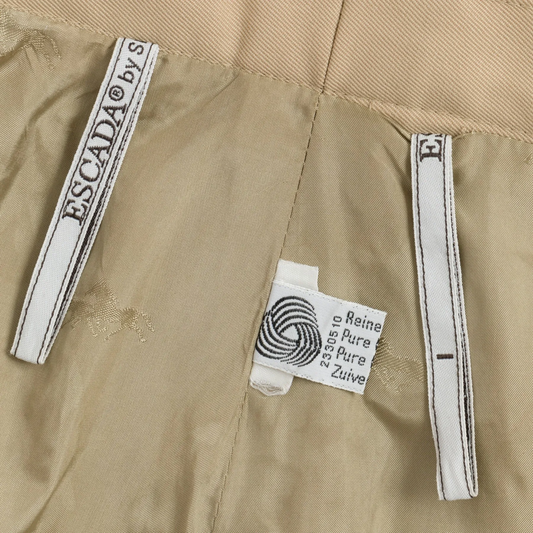 Twill Weave Box Pleat A-Line Skirt
